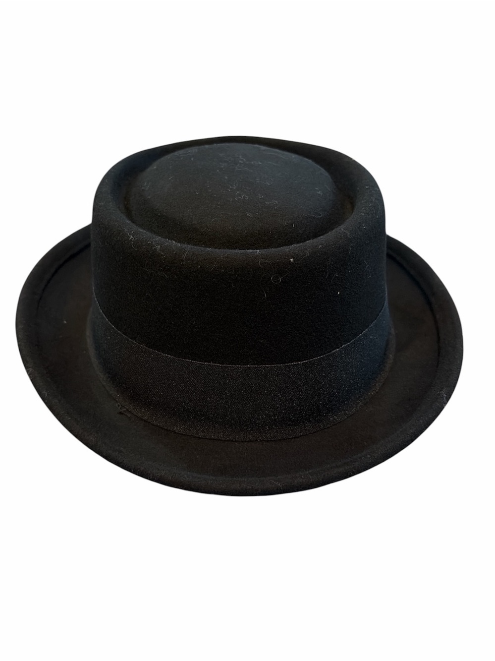 Black Wool Pork Pie Hat - Classic Men's Accessory